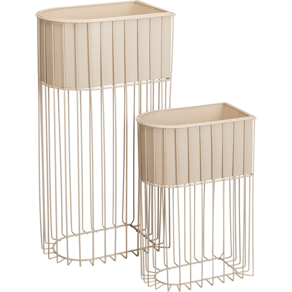 Zestaw 2 metalowych kwietników stojących SOFT FORM, 9251072