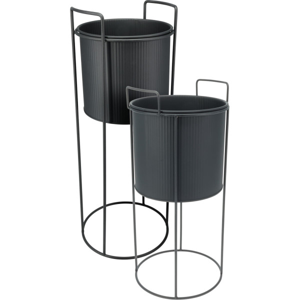 Kwietniki metalowe IDEM, 2 sztuki, 9251150