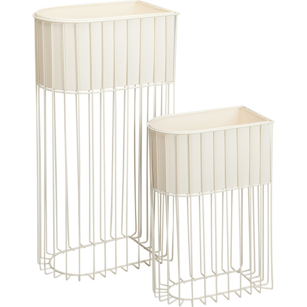 Zestaw 2 metalowych kwietników stojących SOFT FORM, 9251170
