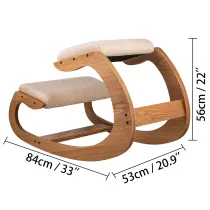 Klęcznik klękosiad krzesło biurowe ergonomiczne fotel biurowy biały