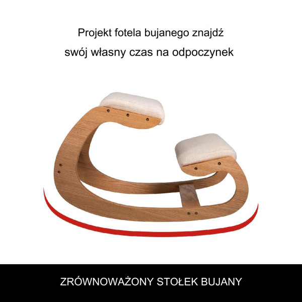 Klęcznik klękosiad krzesło biurowe ergonomiczne fotel biurowy biały, 9257995