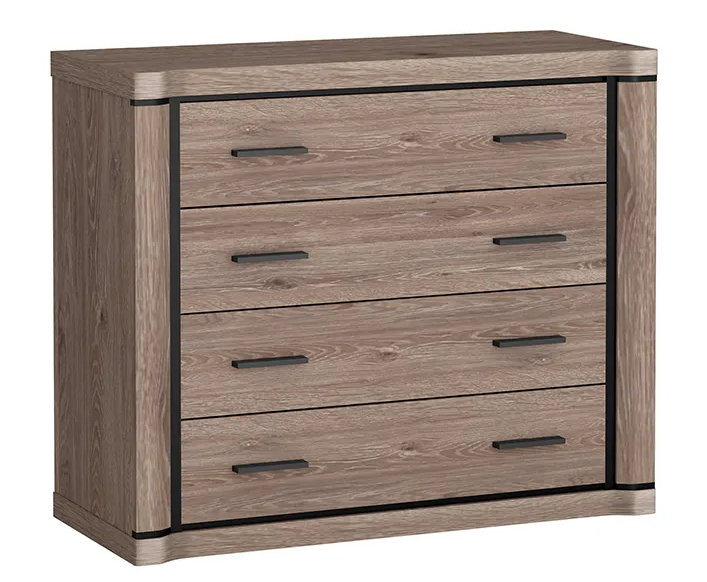 Komoda Dolores D-2 dąb truflowy 107 × 91 × 45 cm z szufladami, 9271124