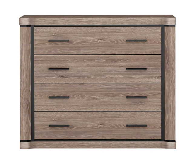 Komoda Dolores D-2 dąb truflowy 107 × 91 × 45 cm z szufladami, 9271125