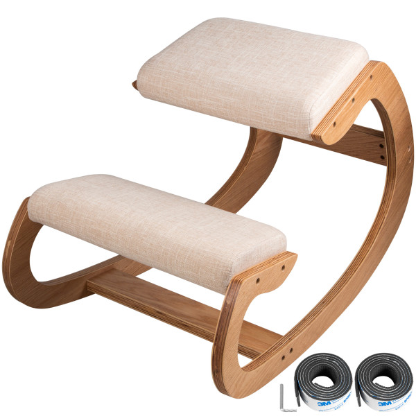 Klęcznik klękosiad krzesło biurowe ergonomiczne fotel biurowy biały, 9278156