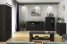 Czarna komoda 90 cm do salonu FIORA, 9318906