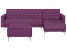 Inny kolor wybarwienia: Narożnik funkcja spania z pufą fioletowy