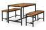 Zestaw loftowych mebli do kuchni postarzane drewno ModernHome, 9428414
