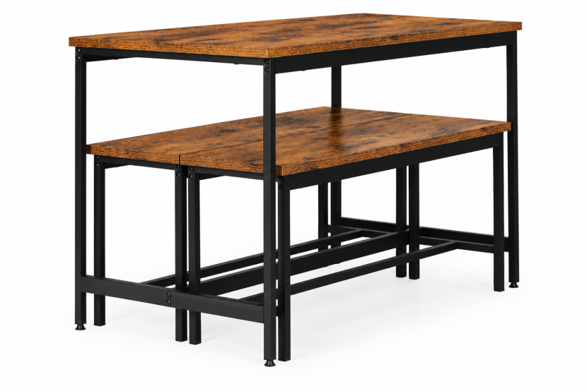Zestaw loftowych mebli do kuchni postarzane drewno ModernHome, 9428416