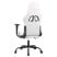 Fotel Gamingowy z Ekoskóry z Podnóżkiem Ergonomiczny Biało-Różowy do Biurka, 9438875