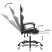 Fotel Gamingowy z Ekoskóry z Podnóżkiem Ergonomiczny Czarno-Biały do Biurka, 9438970