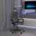 Fotel Gamingowy z Ekoskóry Obrotowy Ergonomiczny Czarno-Szary do Biurka, 9439045