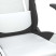 Fotel Gamingowy z Ekoskóry z Podnóżkiem Ergonomiczny Biało-Czarny do Biurka, 9439202