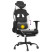 Fotel Gamingowy z Ekoskóry z Podnóżkiem Ergonomiczny Czarno-Biały do Biurka, 9439276