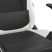 Fotel Gamingowy z Ekoskóry z Podnóżkiem Ergonomiczny Czarno-Biały do Biurka, 9439277