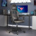 Fotel Gamingowy z Ekoskóry Obrotowy Ergonomiczny Czarny do Biurka, 9439285