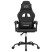 Fotel Gamingowy z Ekoskóry Obrotowy Ergonomiczny Czarny do Biurka, 9439286