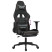 Fotel Gamingowy z Ekoskóry z Podnóżkiem Ergonomiczny Czarno-Szary do Biurka, 9439319