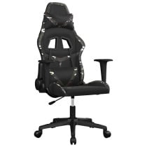 Fotel Gamingowy z Ekoskóry Ergonomiczny Czarno-Wielokolorowy do Biurka