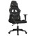 Fotel Gamingowy z Ekoskóry Ergonomiczny Czarno-Wielokolorowy do Biurka, 9439361
