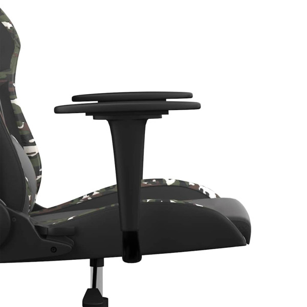 Fotel Gamingowy z Ekoskóry Ergonomiczny Czarno-Wielokolorowy do Biurka, 9439370