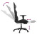 Fotel Gamingowy z Ekoskóry z Podnóżkiem Ergonomiczny Czarno-Szary do Biurka, 9439592
