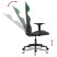 Fotel Gamingowy z Ekoskóry Ergonomiczny Czarno-Zielony do Biurka dla Gracza, 9439619