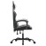 Fotel Gamingowy z Ekoskóry Obrotowy Ergonomiczny Czarno-Biały do Biurka, 9439764