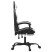 Fotel Gamingowy z Ekoskóry z Podnóżkiem Ergonomiczny Czarno-Biały do Biurka, 9439778
