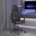 Fotel Gamingowy z Ekoskóry Obrotowy Ergonomiczny Czarny do Biurka, 9439871