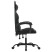 Fotel Gamingowy z Ekoskóry Obrotowy Ergonomiczny Czarny do Biurka, 9439873