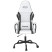 Fotel Gamingowy z Ekoskóry Ergonomiczny Biało-Czarny do Biurka dla Gracza, 9439910