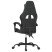 Fotel Gamingowy z Ekoskóry Obrotowy Ergonomiczny Czarny do Biurka, 9440097