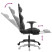 Fotel Gamingowy z Ekoskóry z Podnóżkiem Ergonomiczny Czarno-Szary do Biurka, 9440157