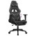 Fotel Gamingowy z Ekoskóry z Podnóżkiem Ergonomiczny Czarno-Szary do Biurka, 9440158