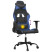 Fotel Gamingowy z Ekoskóry Ergonomiczny Czarno-Niebieski do Biurka, 9440197