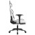 Fotel Gamingowy z Ekoskóry z Podnóżkiem Ergonomiczny Biało-Czarny do Biurka, 9440214