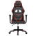 Fotel Gamingowy z Ekoskóry Ergonomiczny Czarno-Czerwony do Biurka, 9440258