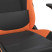 Fotel Gamingowy z Ekoskóry Ergonomiczny Czarno-Pomarańczowy do Biurka, 9440329