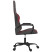 Fotel Gamingowy z Ekoskóry Ergonomiczny Czarno-Czerwony do Biurka, 9440353