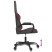 Fotel Gamingowy z Ekoskóry Ergonomiczny Czarno-Czerwony do Biurka, 9440355