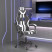 Fotel Gamingowy z Ekoskóry Ergonomiczny Czarno-Biały do Biurka dla Gracza, 9440494