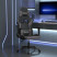 Fotel Gamingowy z Ekoskóry Ergonomiczny Czarno-Szary do Biurka dla Gracza, 9440508