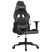 Fotel Gamingowy z Ekoskóry Ergonomiczny Czarno-Szary do Biurka dla Gracza, 9440512