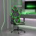 Fotel Gamingowy z Ekoskóry Ergonomiczny Czarno-Zielony do Biurka dla Gracza, 9440537