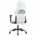 Fotel Gamingowy z Ekoskóry Ergonomiczny Biało-Czarny do Biurka dla Gracza, 9440596