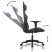 Fotel Gamingowy z Ekoskóry Ergonomiczny Czarno-Niebieski do Biurka, 9440654