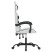 Fotel Gamingowy z Ekoskóry Obrotowy Ergonomiczny Biało-Czarny do Biurka, 9440847