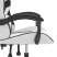 Fotel Gamingowy z Ekoskóry Obrotowy Ergonomiczny Biało-Czarny do Biurka, 9440850