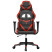 Fotel Gamingowy z Ekoskóry Ergonomiczny Czarno-Czerwony do Biurka, 9440860
