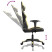 Fotel Gamingowy z Ekoskóry Ergonomiczny Czarno-Złoty do Biurka dla Gracza, 9441206